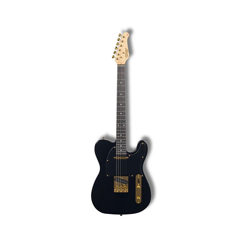 Guitarra Seizi Telecaster Vintage Saitama Tl All Black Gold