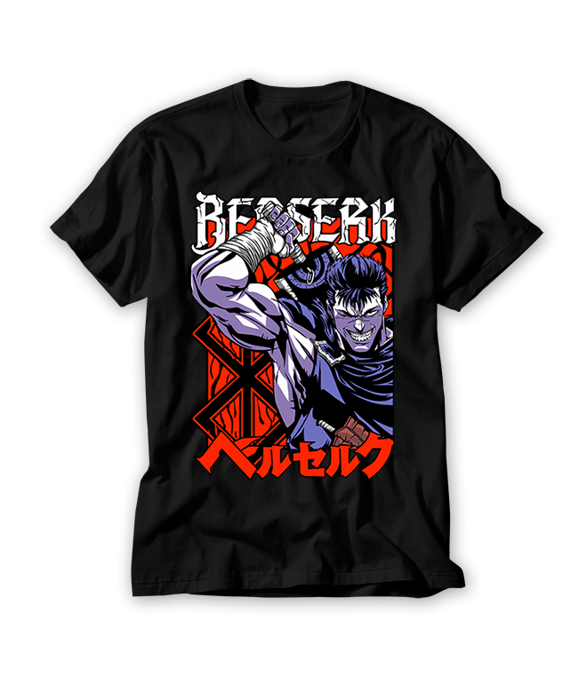 Camiseta Camisa Berserk Mangá Anime Guts Otaku Game 266