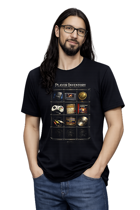 Camiseta ARCADE GEEK LIFE GAMER PLAYER INVENTORY RETRO NOSTALGIA #563 ...