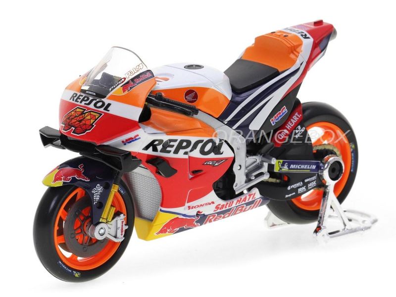 1/18 MOTO GP 2021 REPSOL HONDA RC213V - Miniaturas colecionáveis