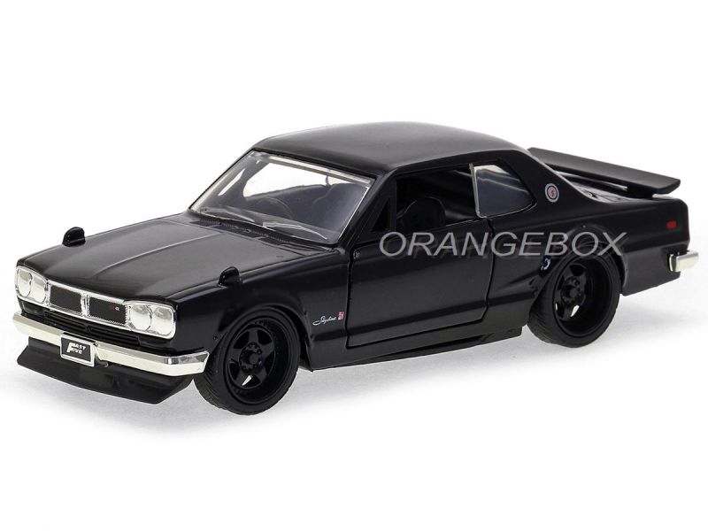 ミニカー1/43 日産 skyline 2000 GT-Rとポルシェ2点セット Brian's Nissan Skyline 2000 GT-R (KPGC10) Velozes e Furiosos Jada