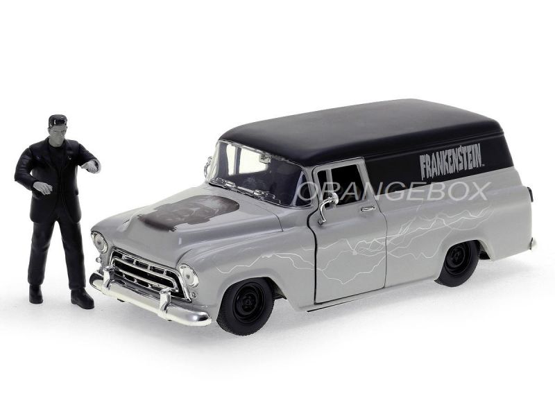 JADA 1/24 CHEVY SUBURBAN 1957 CON FIGURA FRANKENSTEIN