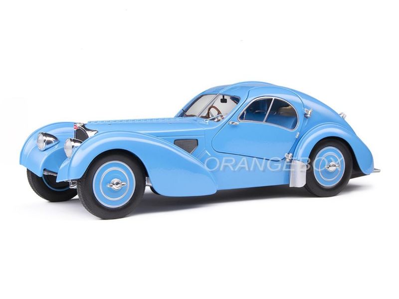 Bugatti Type 57 SC Atlantic T35 1937 1:18 Solido Azul - 20 anos