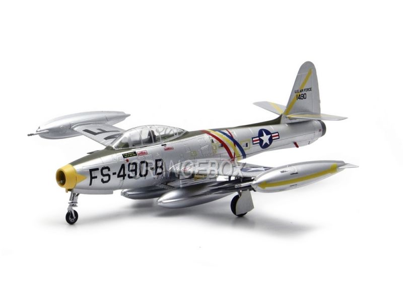 Easy Model USA F-84E Thunderjet 1/72 Scale Aircraft Model – Pre-Assembled Finished Display Plane