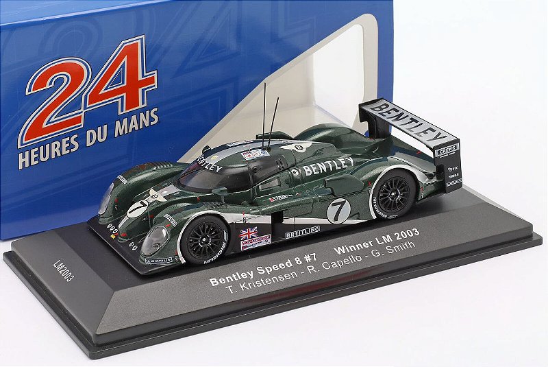 Bentley Speed 8 2003年　ミニカー　限定版 Bentley Speed 8 Campeão 24 Horas LeMans 2003 1:43 Ixo Models - 20