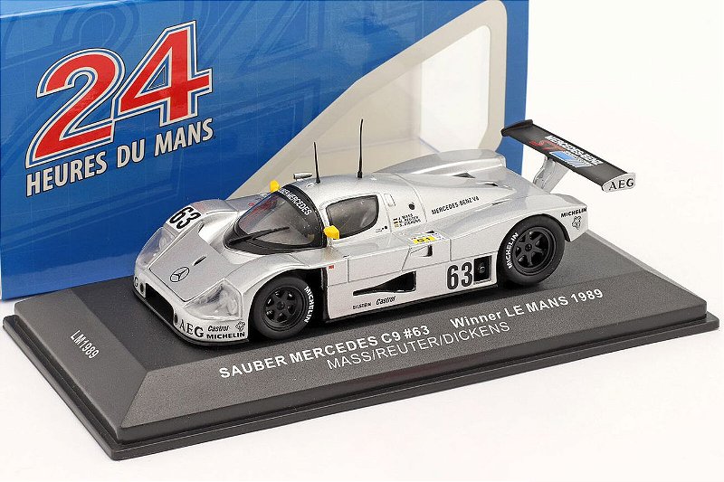 1/43　❮ Special Set ❯　Sauber　Mercedes　C９ Sauber Mercedes C9 Campeão 24 Horas LeMans 1989 1:43 Ixo Models