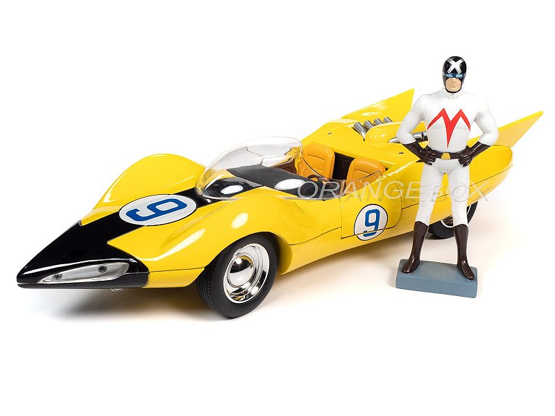 ミニカー 2003 1/18 ERTL Speed Racer Shooting Star Speed Racer Shooting Star + Figura Racer X Autoworld 1:18 - 19