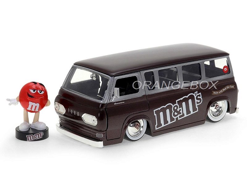 ジャダトイズ　M&M's 1965 Ford Econoline ミニカー Ford Econoline 1965 M&M's 1:24 Jada Toys + Figura Red - 19
