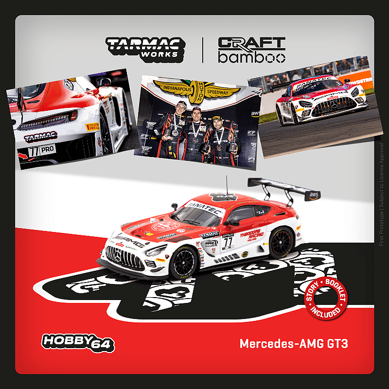 Mercedes Benz AMG GT3 Indianapolis 8 Horas 2022 Winner 1:64 Tarmac