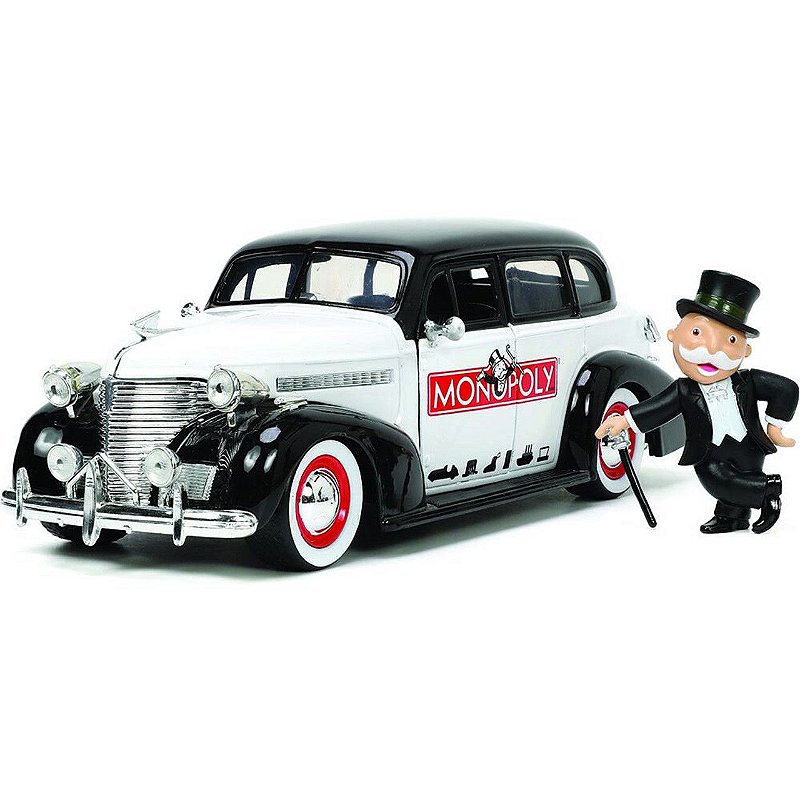 Chevrolet Master Deluxe 1939 + Figura Mr. Monopoly Jada Toys 1:24