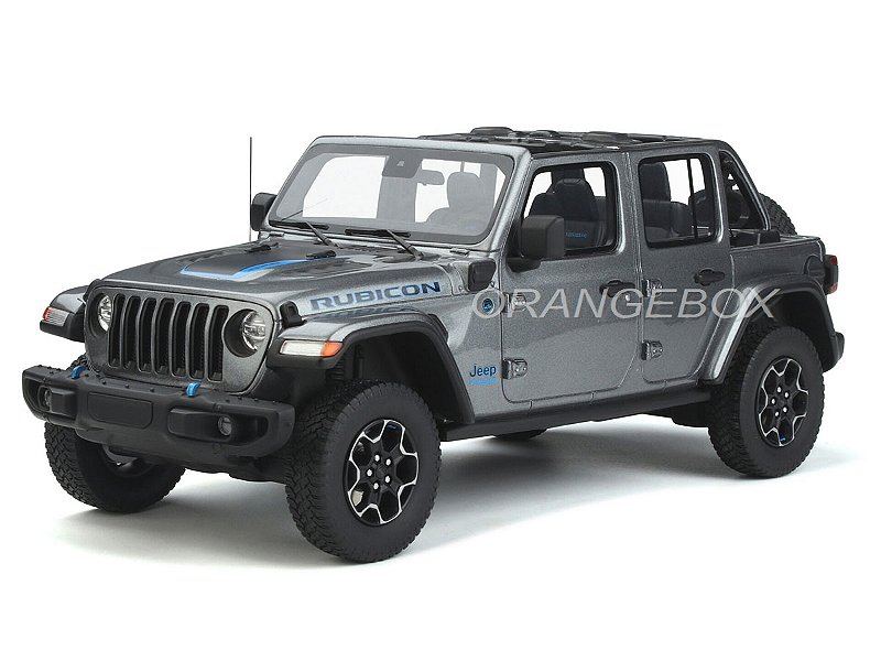 Jeep Wrangler Rubicon 2022 4xe 1:18 GT Spirit Cinza - 19 anos