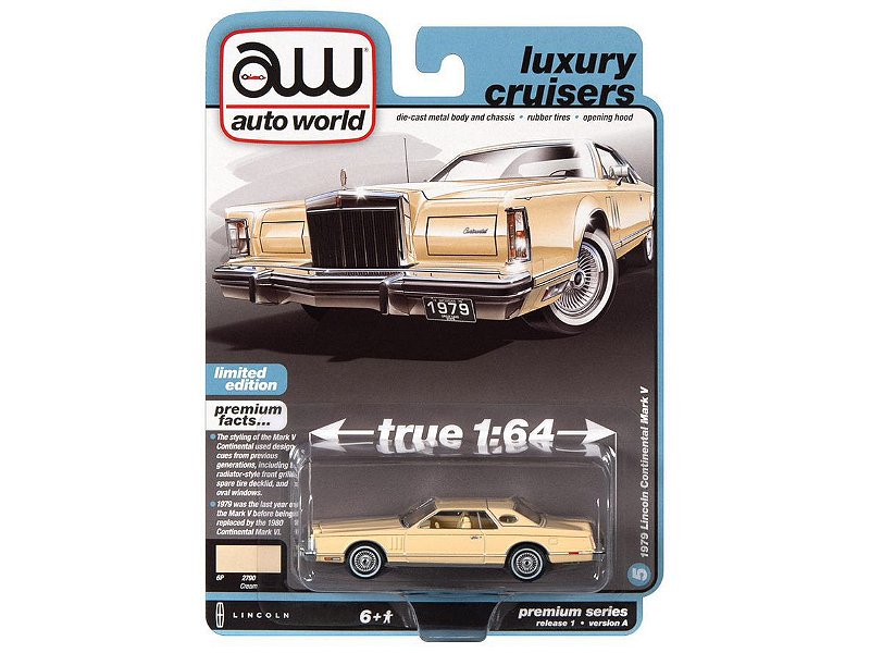 Lincoln Continental Mark V 1979 Release 1A 2023 1:64 Autoworld