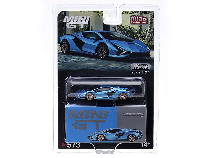 Lamborghini Sián FKP 37 1:64 Mini GT Azul - 20 anos! Loja on-line