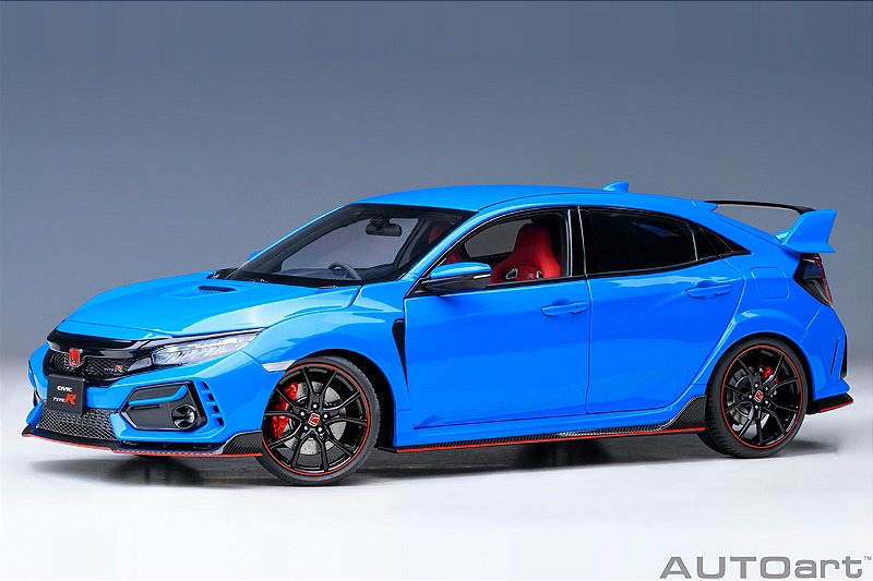 Honda Civic Type R (FK8) 2021 1:18 Autoart Azul - 18 anos! Loja on-line ...