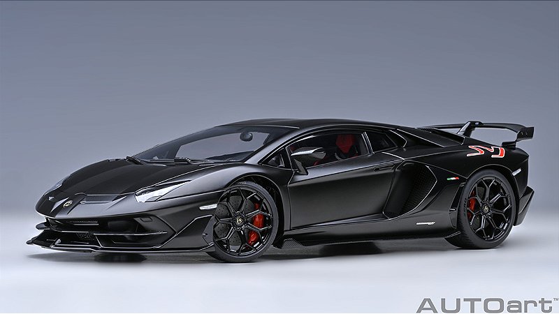 オートアート　Lamborghini Aventador SVJ 1/18 Lamborghini Aventador SVJ 1:18 Autoart Preto - 19 anos! Loja on