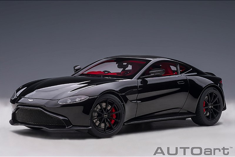 ミニカー AUTOart Aston Martin Vantage 2019 Aston Martin Vantage 2019 1:18 Autoart Preto - 19 anos! Loja on