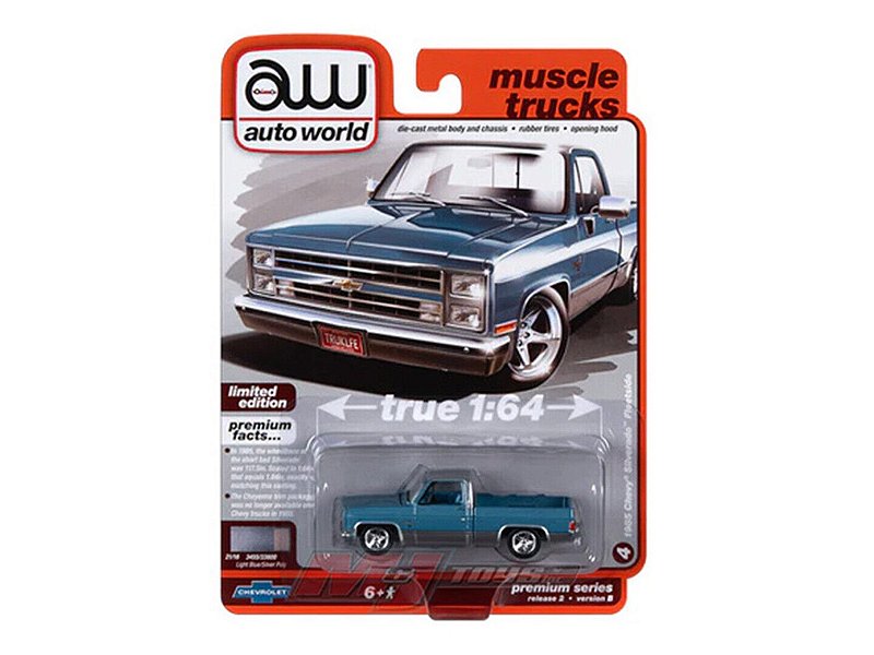 Chevy Silverado Pickup Truck 1985 Release 2B 2023 1:64 Autoworld