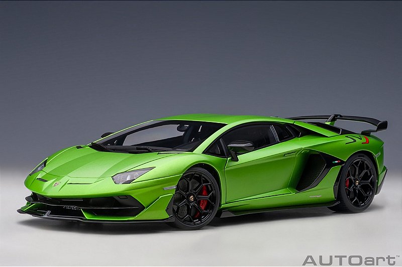 自動車 AUTOart 1/18 AVENTADOR ANNIVERSARIO Lamborghini Aventador SVJ 1:18 Autoart Verde - 20 anos! Loja on