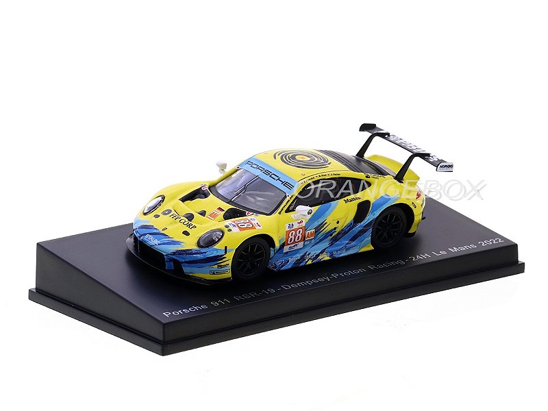 911 RSR スパーク ミニカー 特別版1160/2022 Porsche 911 RSR-19 24 Horas Le Mans 2022 1:64 Spark - 20 anos