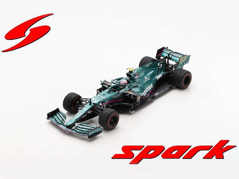 Fórmula 1 Aston Martin AMR21 Bahrain 2021 Vettel 1:18 Spark - 20