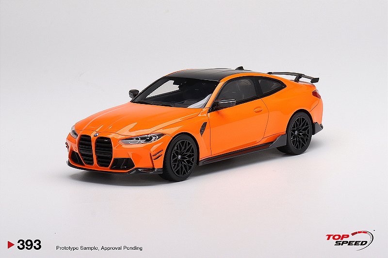 BMW M4 M-Performance (G82) 1:18 TopSpeed Laranja - 20 anos! Loja