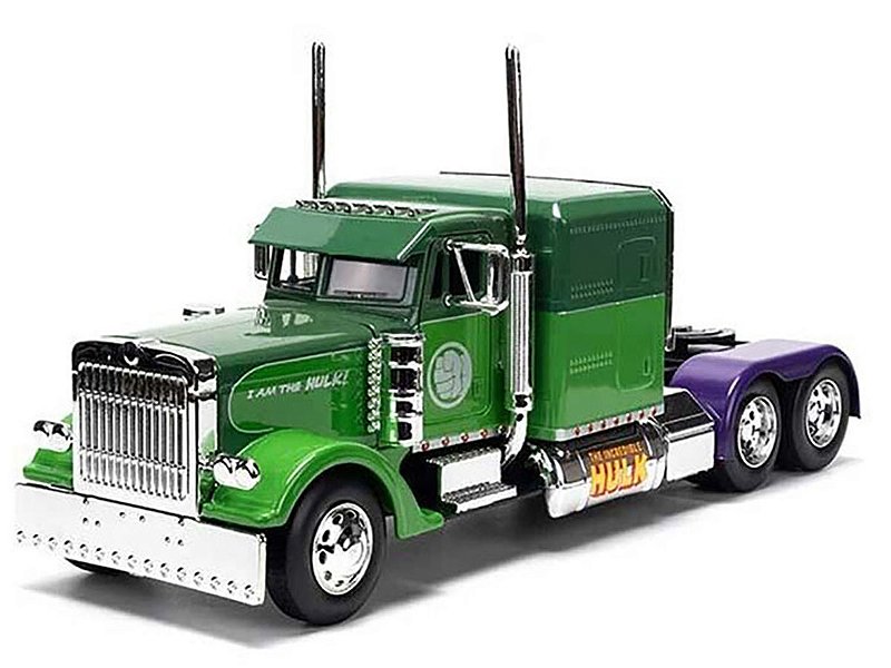 Peterbilt 379 1992 The Incredible Hulk 1:24 Jada Toys - 19 anos