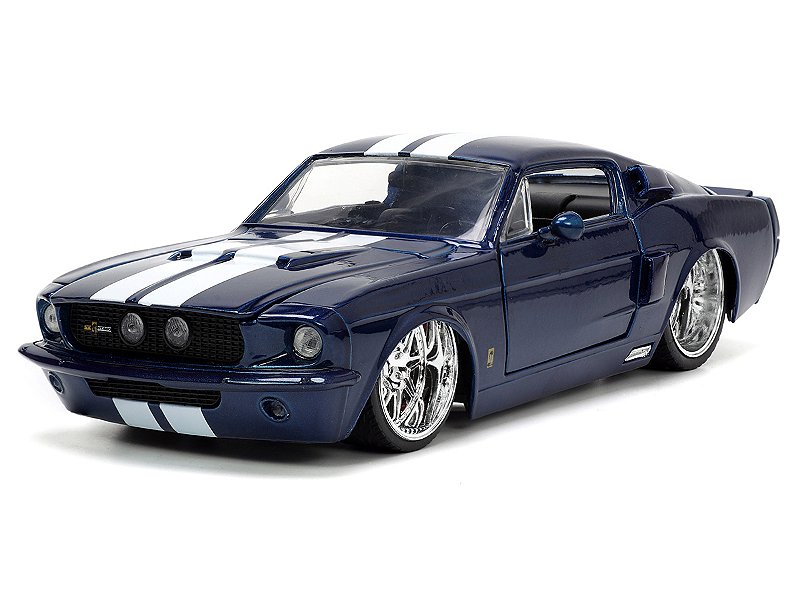 Shelby GT500 1967 BTM 1:24 Jada Toys Azul - 20 anos! Loja on-line