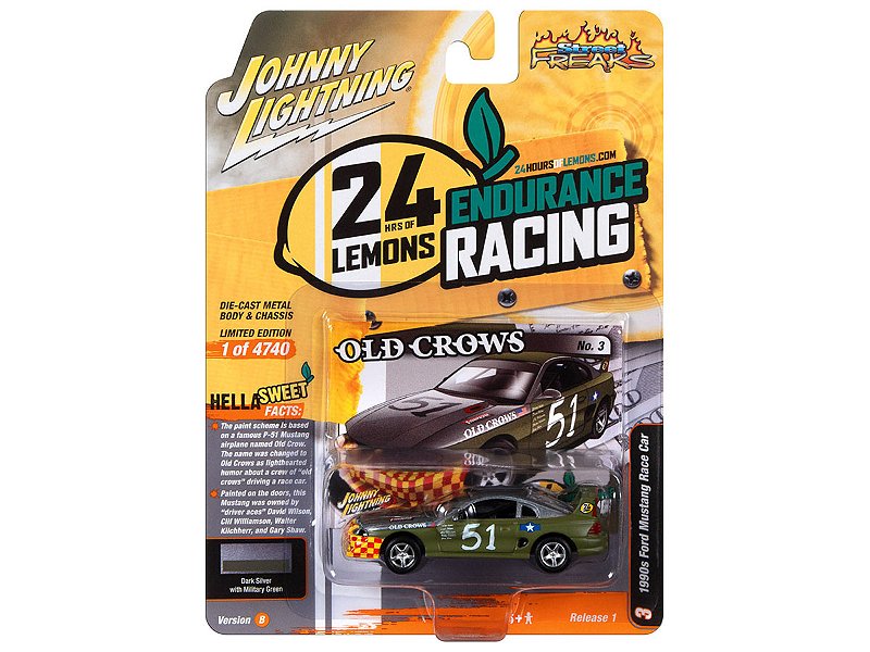 Ford Mustang Race Car 1990s R1B 2023 1:64 Johnny Lightning - 20
