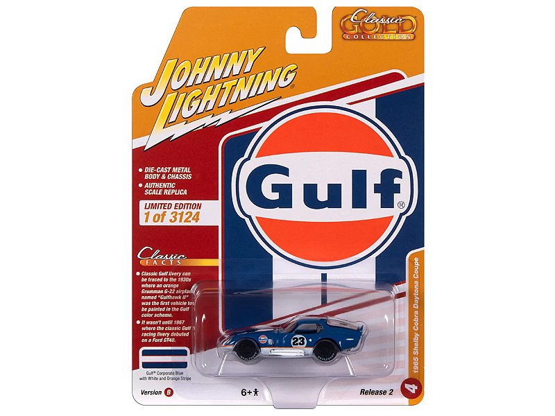 Shelby Daytona Coupe Gulf 1965 R2B 2023 1:64 Johnny Lightning - 20