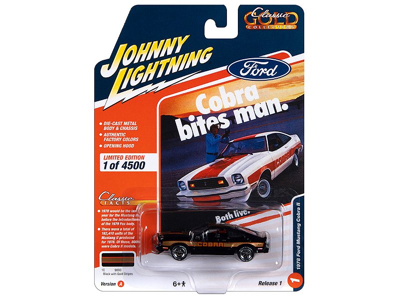 Ford Mustang Cobra II 1978R1A 2023 1:64 Johnny Lightning - 20 anos