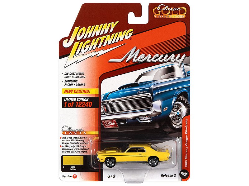 Mercury Cougar Eliminator 1969 R2B 2022 1:64 Johnny Lightning - 20