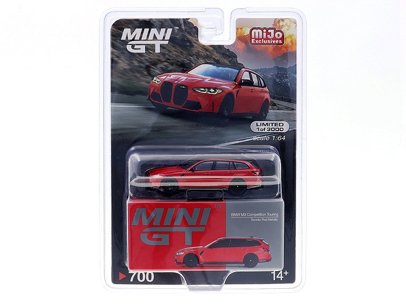BMW M3 Competition Touring Toronto 1:64 Mini GT Vermelho - 20 anos