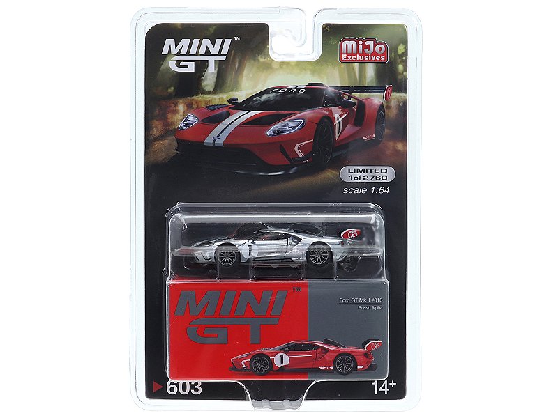 Ford GT MK II 1:64 Mini GT Vermelho CHASE - 20 anos! Loja on-line