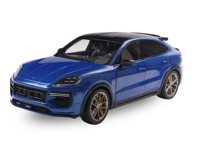 Porsche Cayenne Coupe GT Turbo 2024 1:18 Solido Azul - 20 anos
