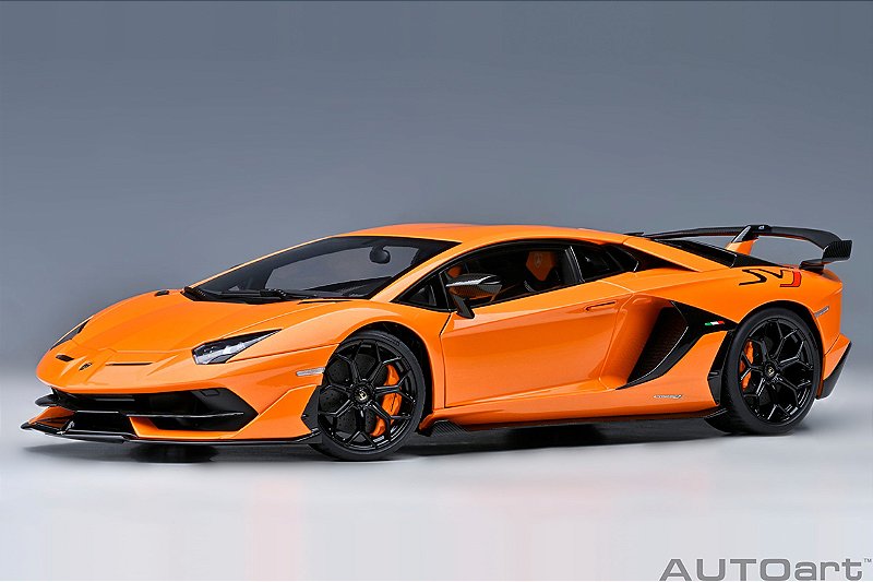ミニカー AUTOart 1/18 Lamborghini Aventador Lamborghini Aventador SVJ 1:18 Autoart Laranja - 20 anos! Loja on
