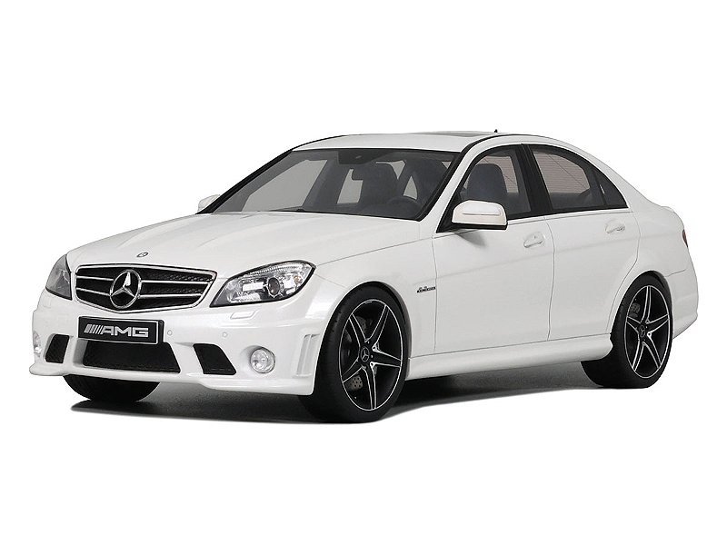 Mercedes Benz C63 AMG 2007 1:18 GT Spirit Branco - 20 anos! Loja