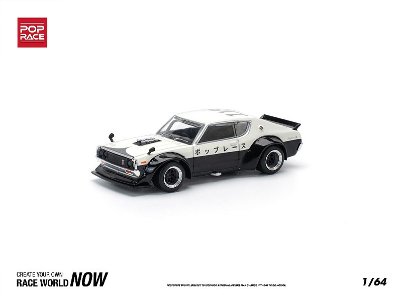ミニカー POP RACE SKYLINE GT-R V8 DRIFT 1/64 Nissan Skyline GT-R V8 Drift (Kenmeri) NPA Style 1:64 POP RACE