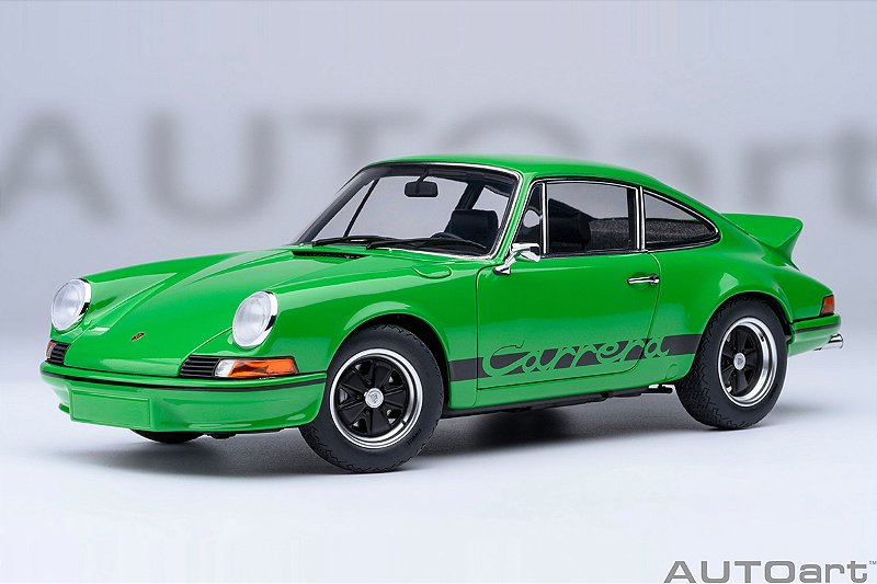 ミニカー AUTOart 1/18 Porsche 911 Carrera RSR Porsche 911 Carrera 2.7 RS 1:18 Autoart Verde - 20 anos! Loja on