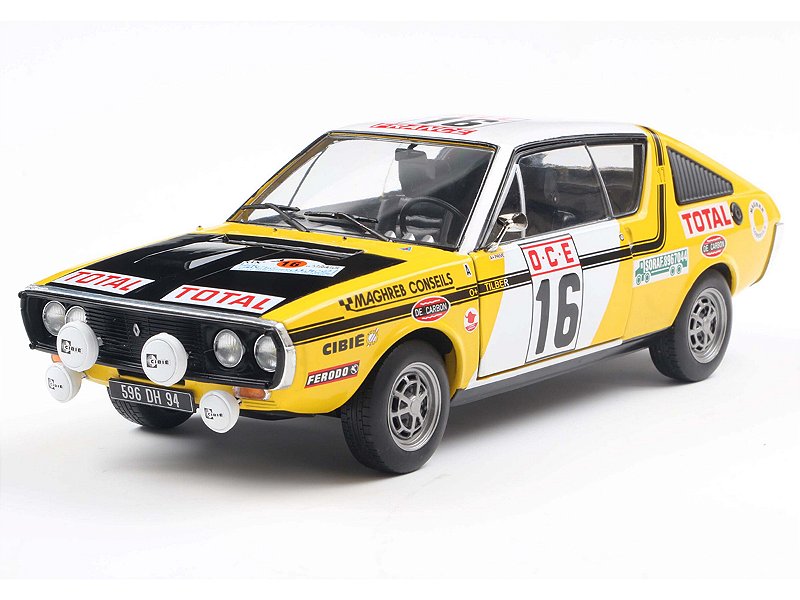 Renault 17 PH.1 Rally de Marrocos 1976 1:18 Solido Amarelo - 20