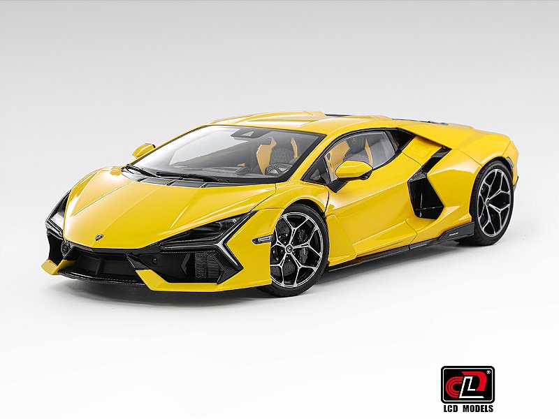 Lamborghini Revuelto 1:18 LCD Models Amarelo - 20 anos! Loja on