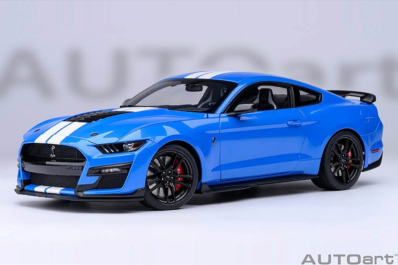 Ford Mustang Shelby GT500 1:18 Autoart Azul - 20 anos! Loja on