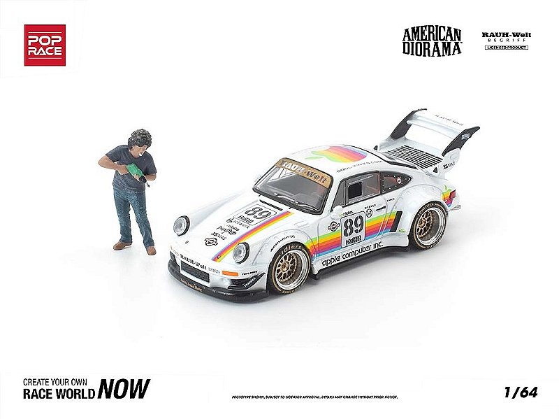 RWB 1/64 ポップレース 930 1:64 | グリーン《予約2026年5月以降》 930 RWB GREEN 930 RWB 1/64 シルバークローム ミニカー