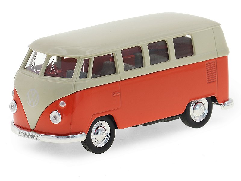 Volkswagen Kombi T1 Bus 1963 1:36 Welly Laranja - 20 anos! Loja on