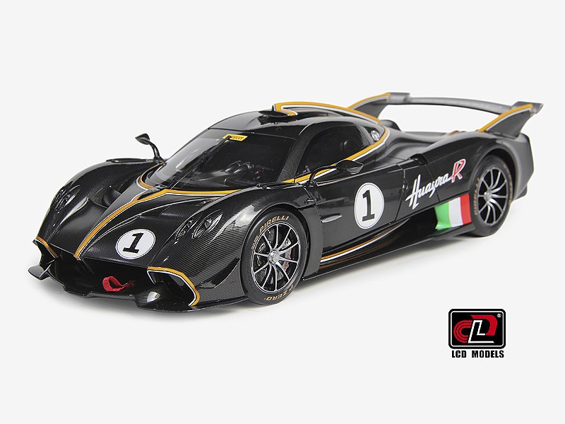 PRÉ-VENDA *** Pagani Huayra R 1:18 LCD Models Carbon Black - 20