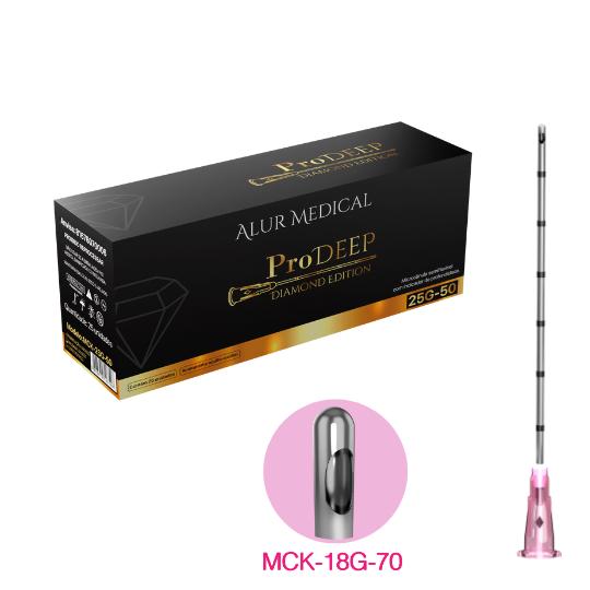 Microcânula semiflexível PRODEEP 18G-70MM - UNIDADE - ABS Medic Shop