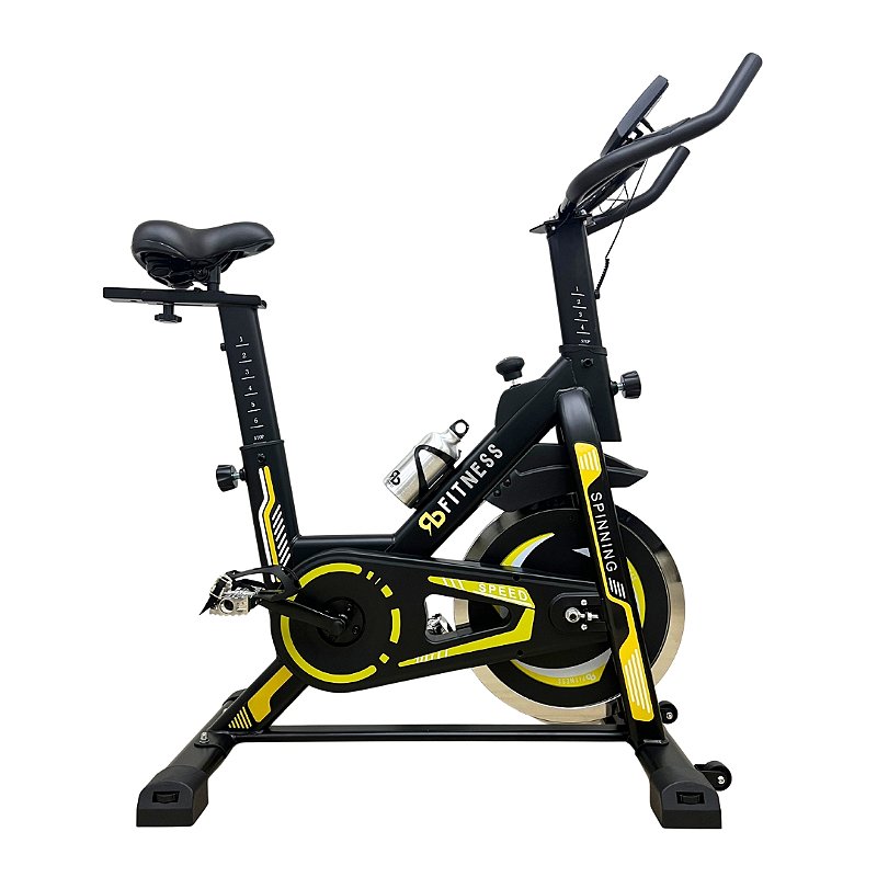Bicicleta Ergométrica Fitness - Amarelo 13kg