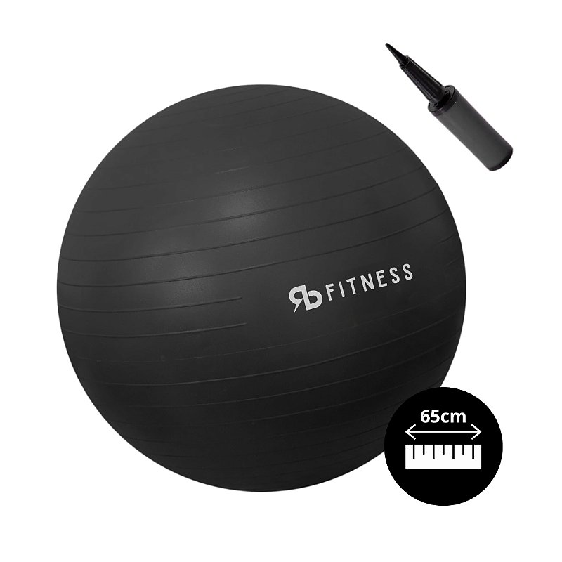 Bola Yoga Suiça Pilates Abdominal Gym 65cm Bomba Grátis