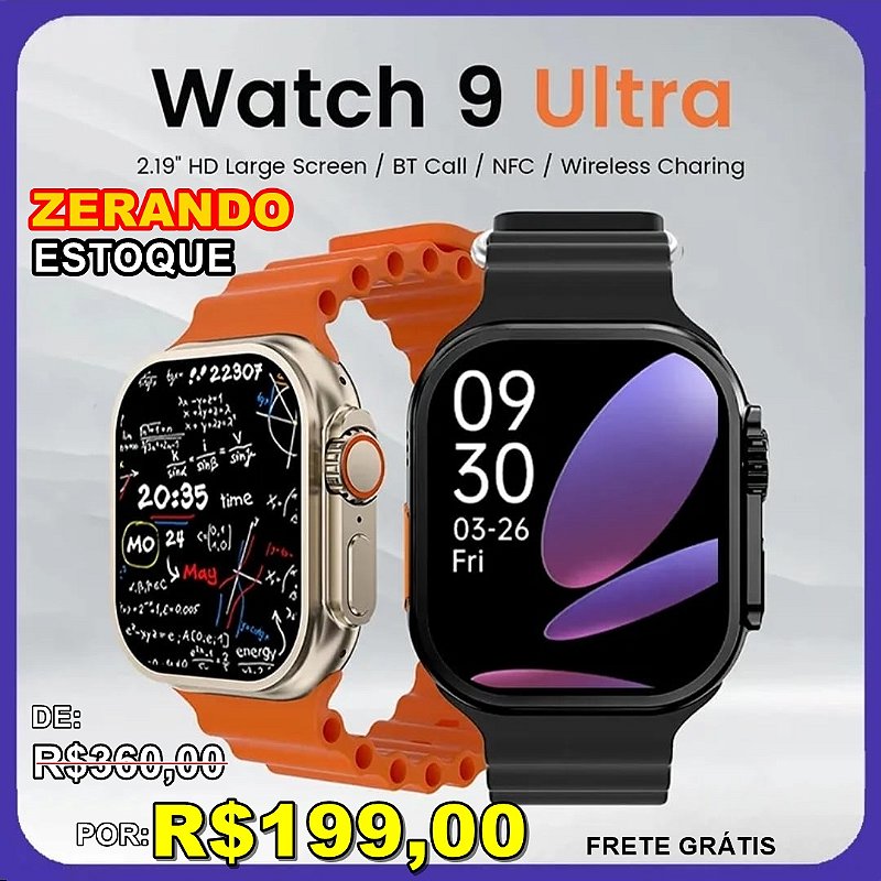 Smartwatch W69 Ulta 49mm memória 2Gb toca música NFC jogos lançamento 2023  / 2024 - Acessórios - Recreio dos Bandeirantes, Rio de Janeiro 1230896590