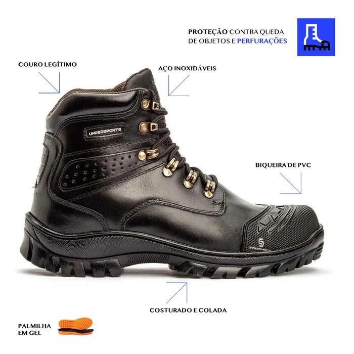 Bota Caterpillar Com Ca Masculino