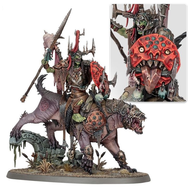 Killaboss On Great Gnashtoof Kruleboyz Age of Sigmar - Big Jogos